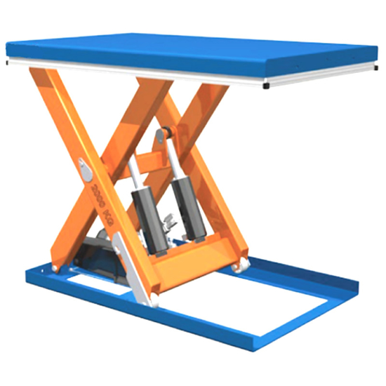 European Low Profile Electric Scissor Lift Table 1000kg Equipment