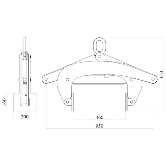 2000kg Scissor Slab Grab : Slab 2000kg Grab : Scissor Slab Grab 2000kg ...